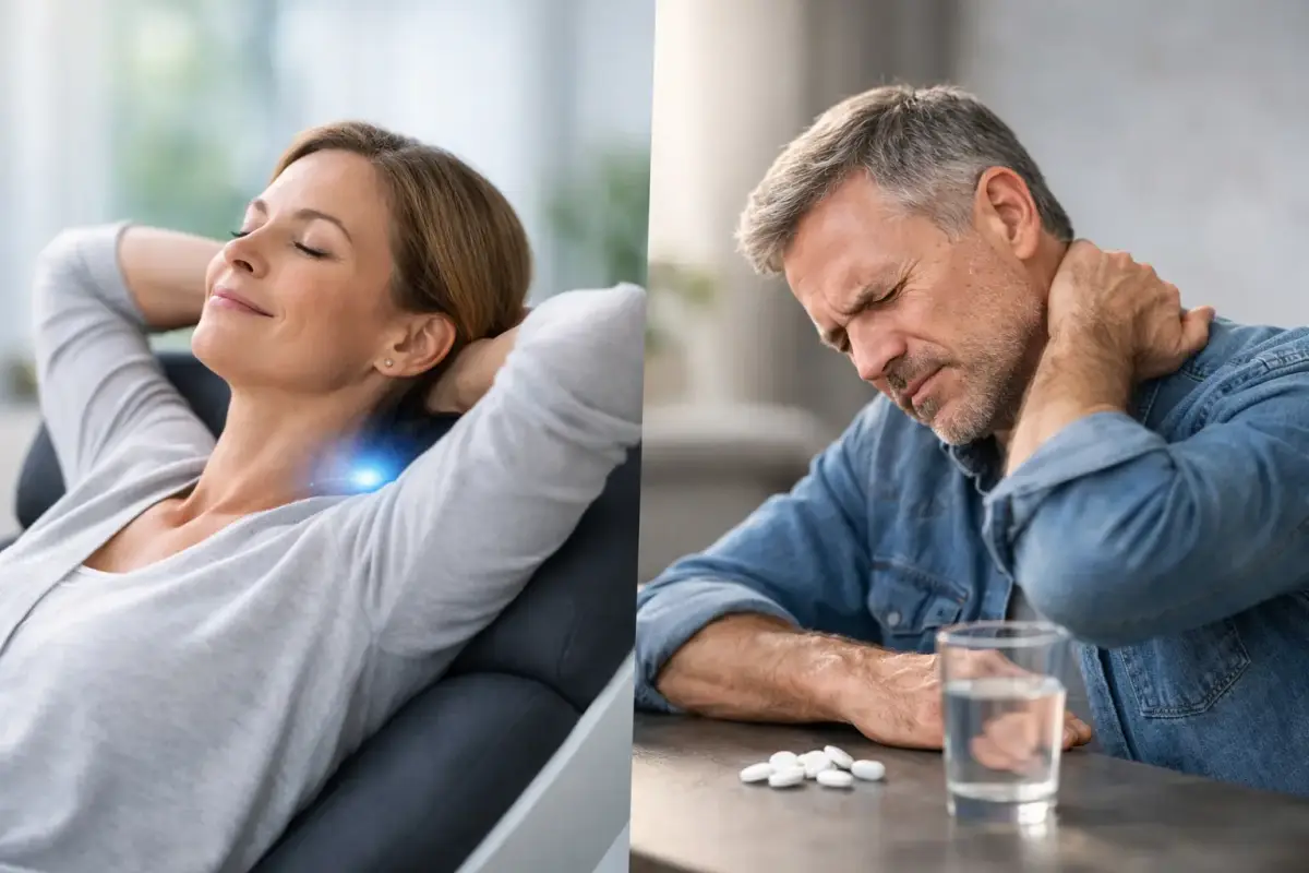 Elektromagnetische Therapie versus Schmerzmittel